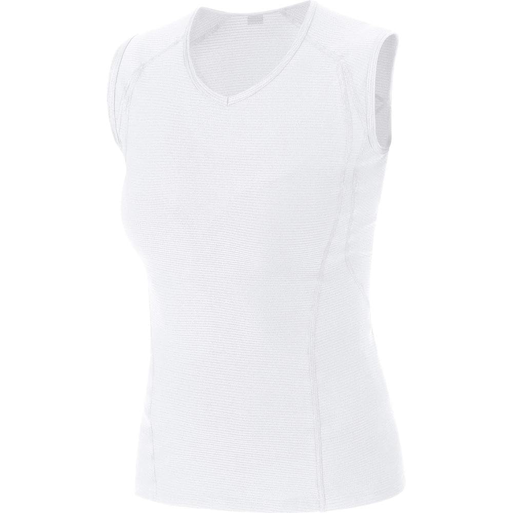 GOREWEAR M Women Base Layer Sleeveless Shirt, White, 40