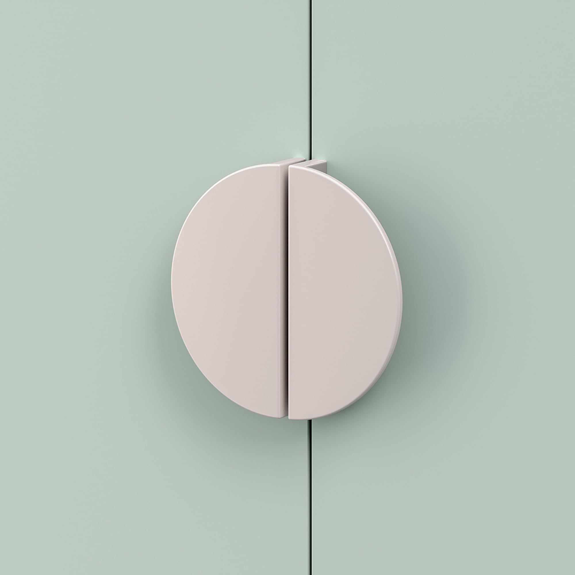 Armario Ropero Infantil Sandnes 123x60x40 cm Blanco/Verde Menta con Barra Colgante y 2 Puertas
