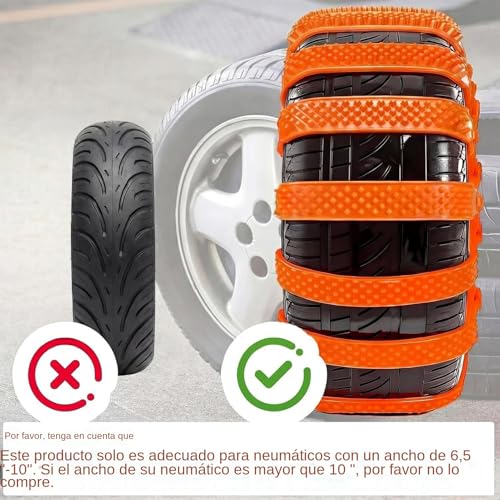 Cadena de tracción para nieve resistente y reutilizable para neumáticos de camión 7