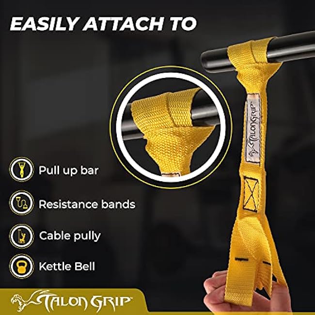 Core Prodigy Talon Pull Up Grip Strength Straps - Nylon Finger and Thumb Loops for Grip Training, Rock Climbing, Hand and Arm Strengthener