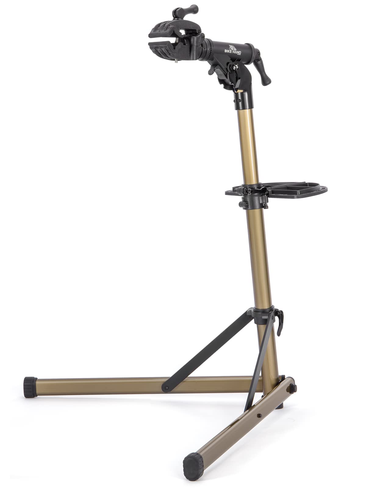 BIKE HAND Support de montage de vélo pour réparation et entretien, support de réparation de vélo portable en aluminium (capacité de charge : 30 kg)