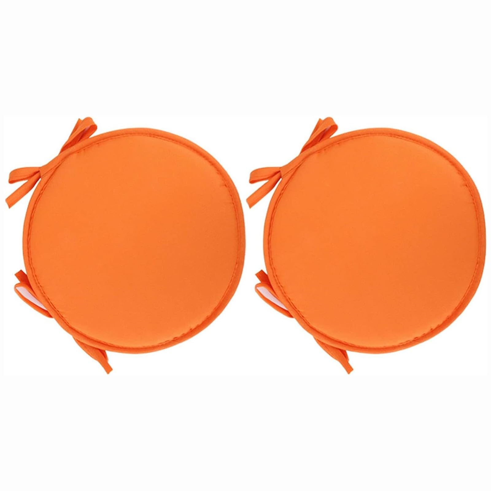 PIPOEI Chair Cushions Set of 2/4/6 Seat Cushion Round Chair Cushions with Ties, Chair Pads Round Diameter 30cm, Polyester Pad for Bistro Chair A-11,30cm-2pcs