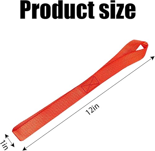 Miniatura 2 de BESULEN Correas de amarre de bucle suave, paquete de 8 unidades de capacidad de carga de 220 libras, resistencia a la rotura de 1100 libras, bucles