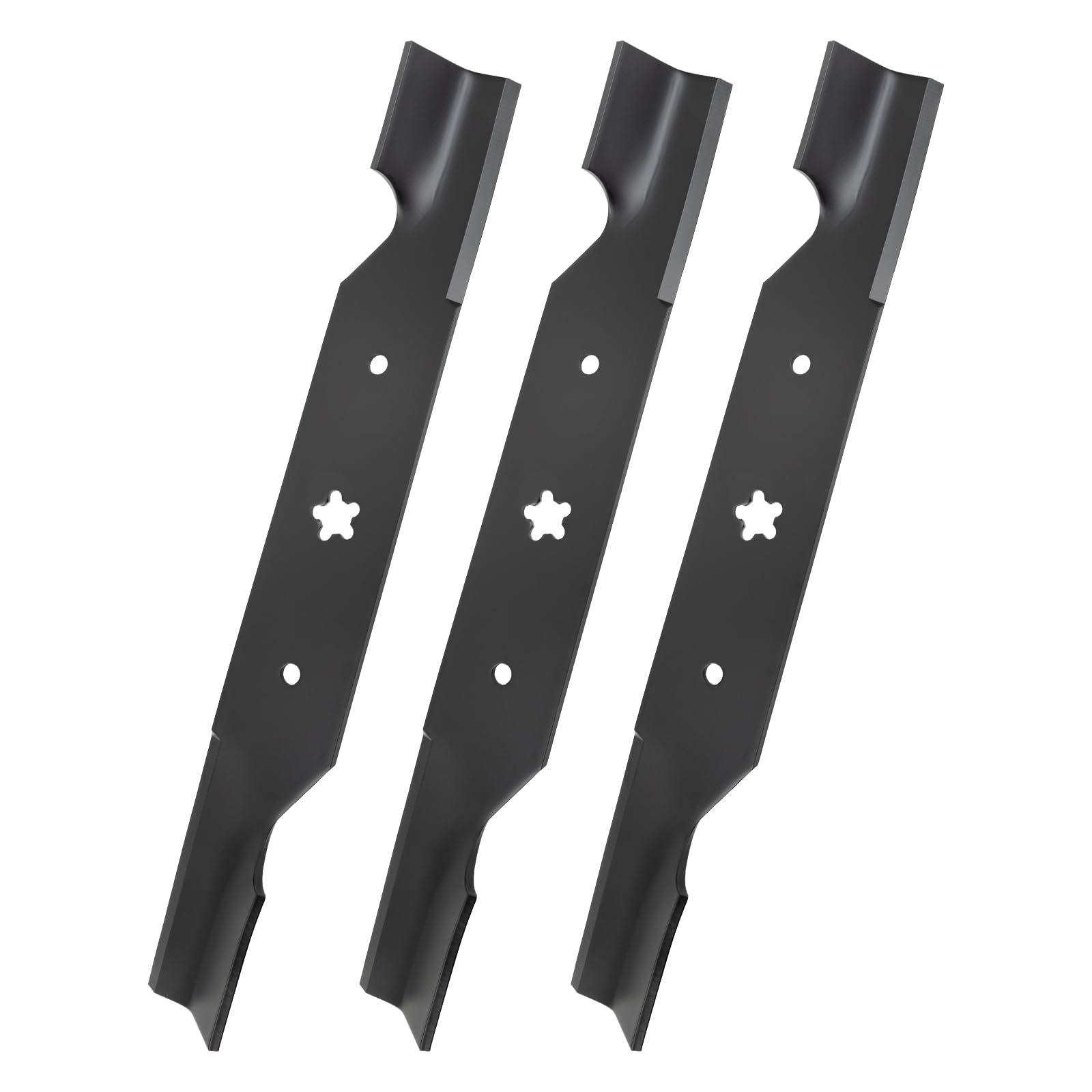 Cuchillas para cortacésped 187256 compatibles con cortacésped Deck Hu sqvarna de 54 pulgadas GTH26K54T MZ5424S RZ5424 A YP Pou LAN Craf tsman, hoja de elevación media 187254 sustituye a 21546235,