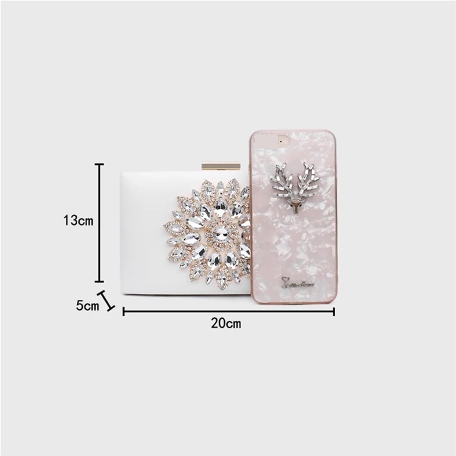 Pochette Da Sera Borsa a tracolla da donna, pochette sposa, sera, borse estive in cristallo for, piccole a