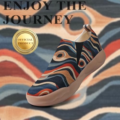 Women's Art Design Travel Shoes Slip On Casual Loafers Stylish Lightweight Comfort Fashion Sneaker4