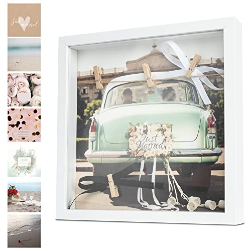 WeddingTree 3D Hochzeit Bilderrahmen zum Befüllen - Bilderrahmen mit...