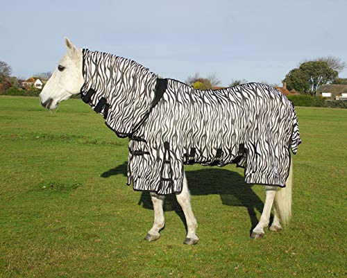 Rhinegold Zebra Print Full Neck Fly Rug - 6/0
