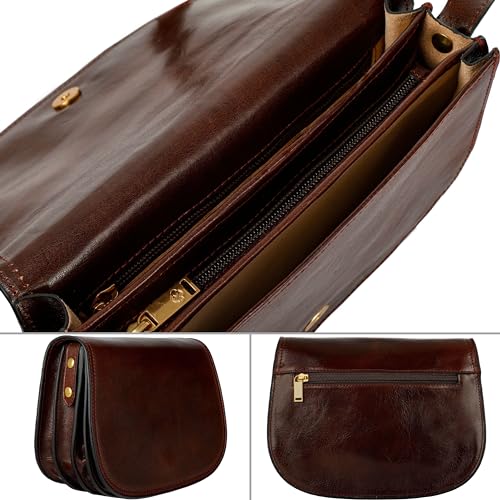 Time Resistance Leather Cross Body Bag for Women Shoulder Bag Messenger Purse Gift Box Included4