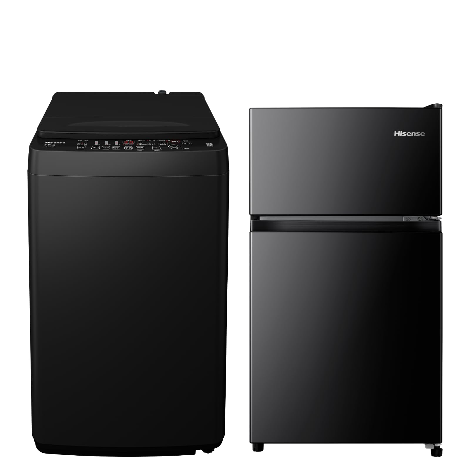 Amazon | 【新生活家電セット】ハイセンス 冷蔵庫 87L 黒 & 洗濯機 5.5