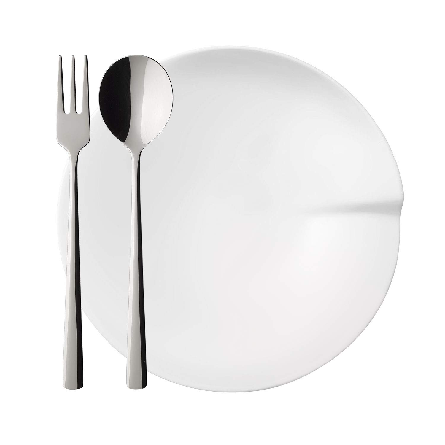 Villeroy & Boch - Pasta Passion ensemble à pâtes, 4 pièces, 2 assiettes à pâtes, porcelaine premium, 2 cuillères à spaghetti, 2 fourchettes, adapté au lave-vaisselle