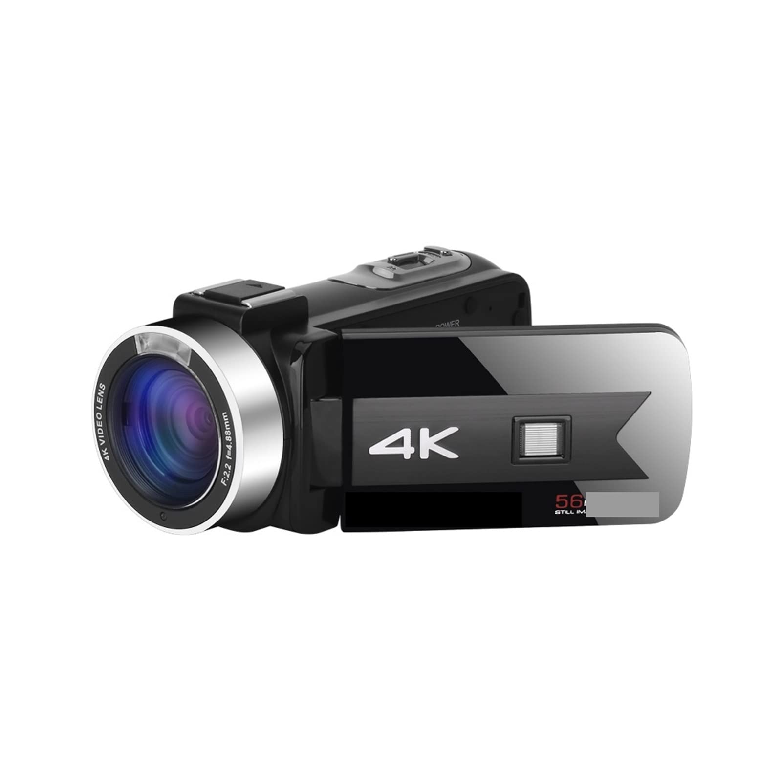 Macchinetta Digitale, Videocamere digitali for Visione Notturna for Lo Streaming Live Webcam Fotografia Remote 4K Vlog Camcorder Registratore a infrarossi(32G SD Card,Rot)