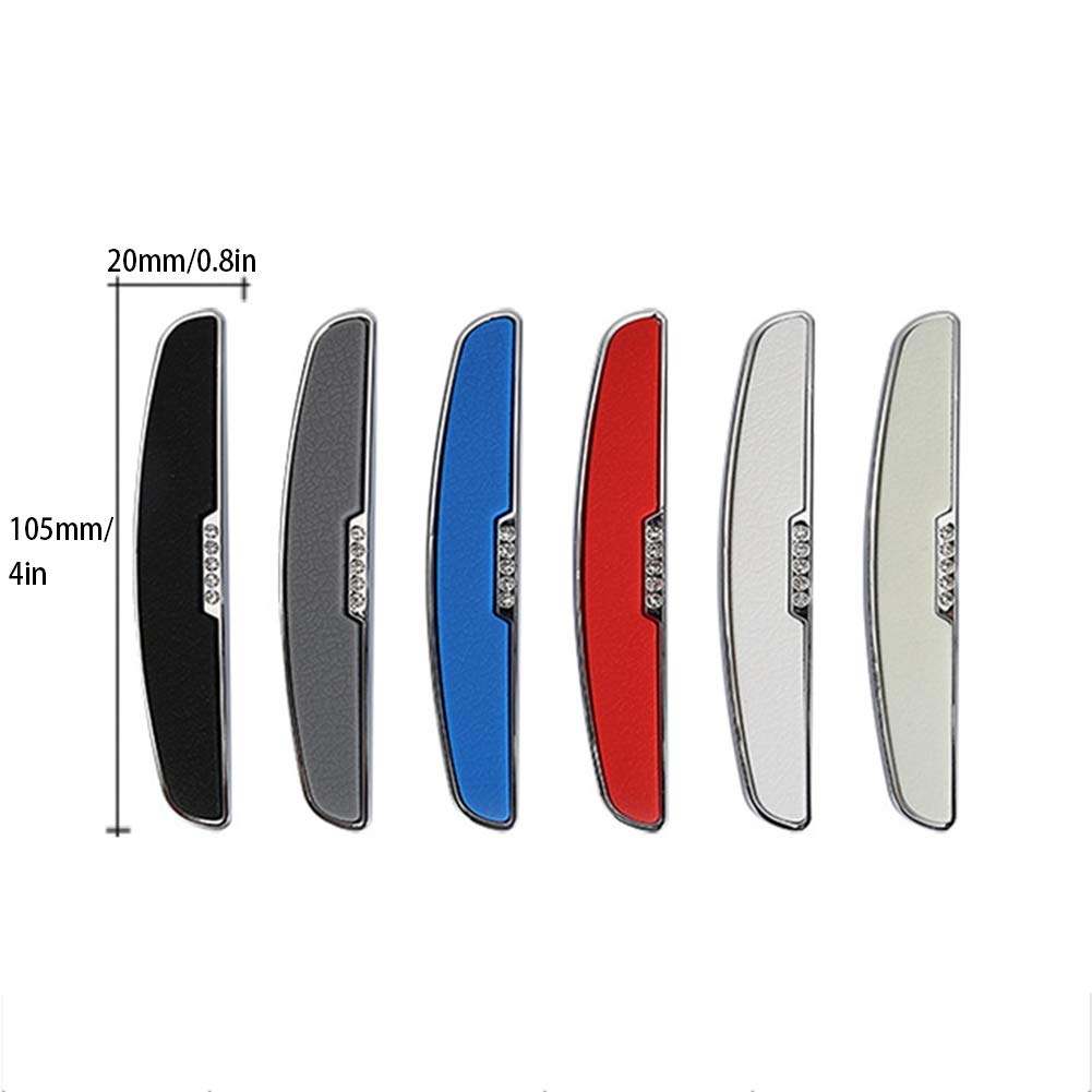 idain 4PCS Car Door Edge Guards, Car Door Protector Universal Auto Door Side Edge Protection Sticker Car Door Edge Guards Bumper Protector Trim Guard Sticker (Black,Base-A)