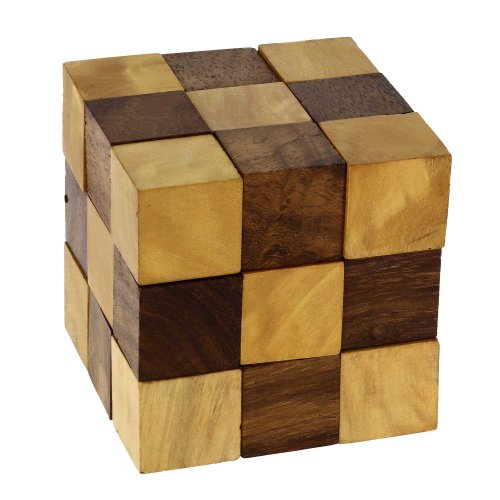 Wooden Puzzle Adult Snake Cube Handmade Gifts India