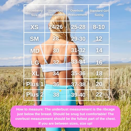 Yellowberry 3Pk Pipit Training Bra for Girls, Tweens & Teens First Bra with Convertible Adjustable Straps, Wireless & Tagless4