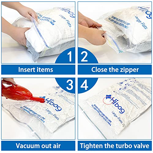 Image of Vacuum Storage Bags, Space Saver Vacuum Seal Storage Bags 35-Pack Sealer Bags for Clothes, Clothing, Bedding, Comforter, Blanket (35C)