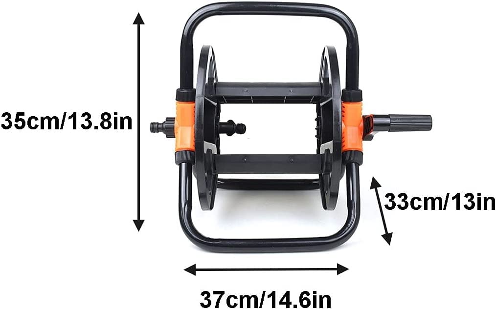 Avvolgitubo da Giardino Tubo Acqua Avvolgitubo Portatile For Tubo Flessibile, Carrello For Tubo Flessibile Da Giardino Con Maniglia, Contiene 100 Piedi Di Tubo Flessibile Da 1/2 Pollice, Strumento Di