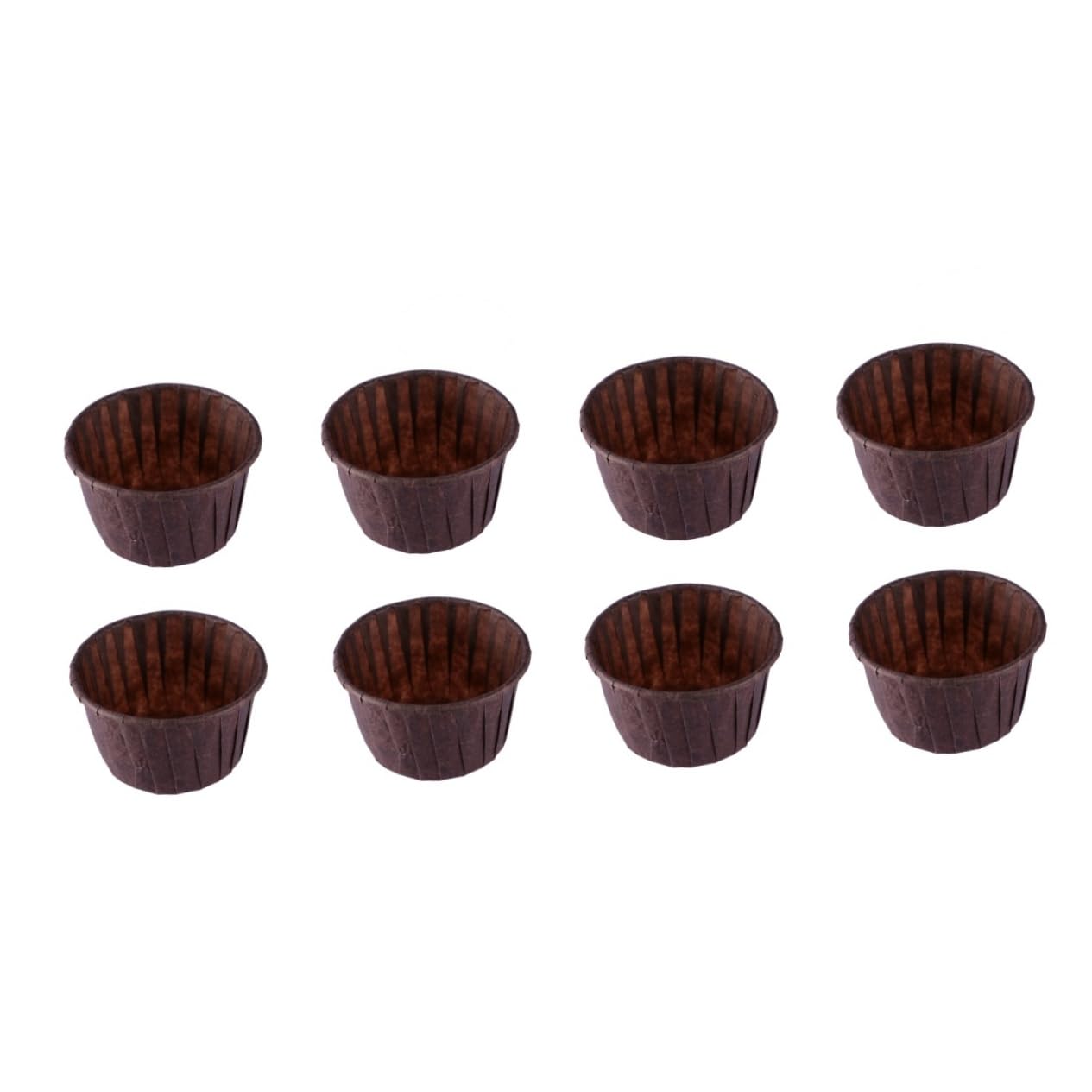 PRETYZOOM 200piezas Copa Para Hornear Muffins De Papel Resistente Grasas Para Pasteles y Postres Color Chocolate Accesorio De Repostería Para Fiestas y Hogar