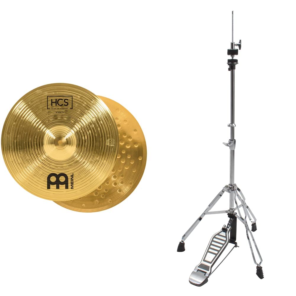 Meinl Cymbals HCS14H HCSHi-Hat, 14", 35.56 cm, & XDrum Supporto Hi-Hat per Charleston