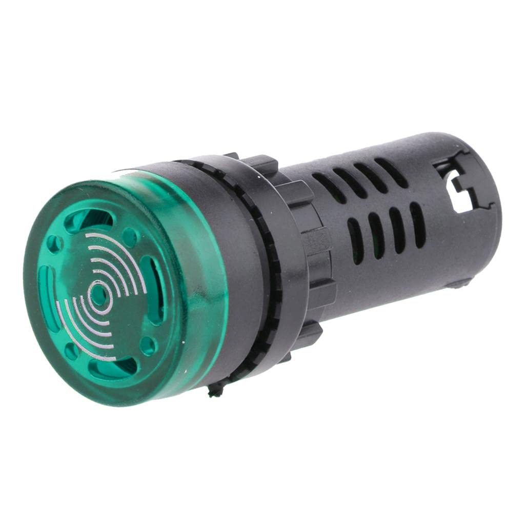 LED Flash Alarm Indicator Signal Lamp with Buzzer AD16-22SM Green 24V-picture-14