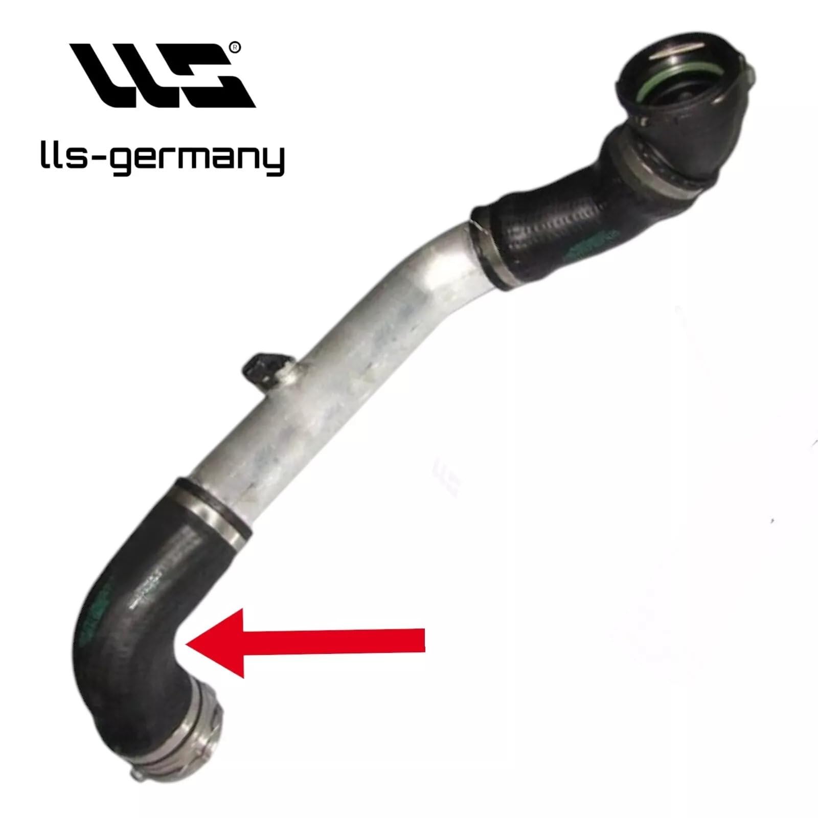LLS-GERMANY Tuyau Turbo compatible avec BMW Série 5 (E60) 525d 530d (2002/09 à 2010/03), OEM: 11617799400, 11617799401, 11617797707,11617789963, 11617797697, 11617791664, 11617790547, 11617799402
