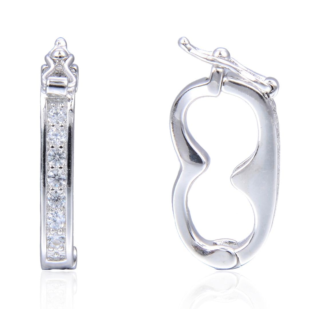 Fermoir à Perles Rond En Alliage Avec Perle En Argent Sterling Pour Collier, Perle