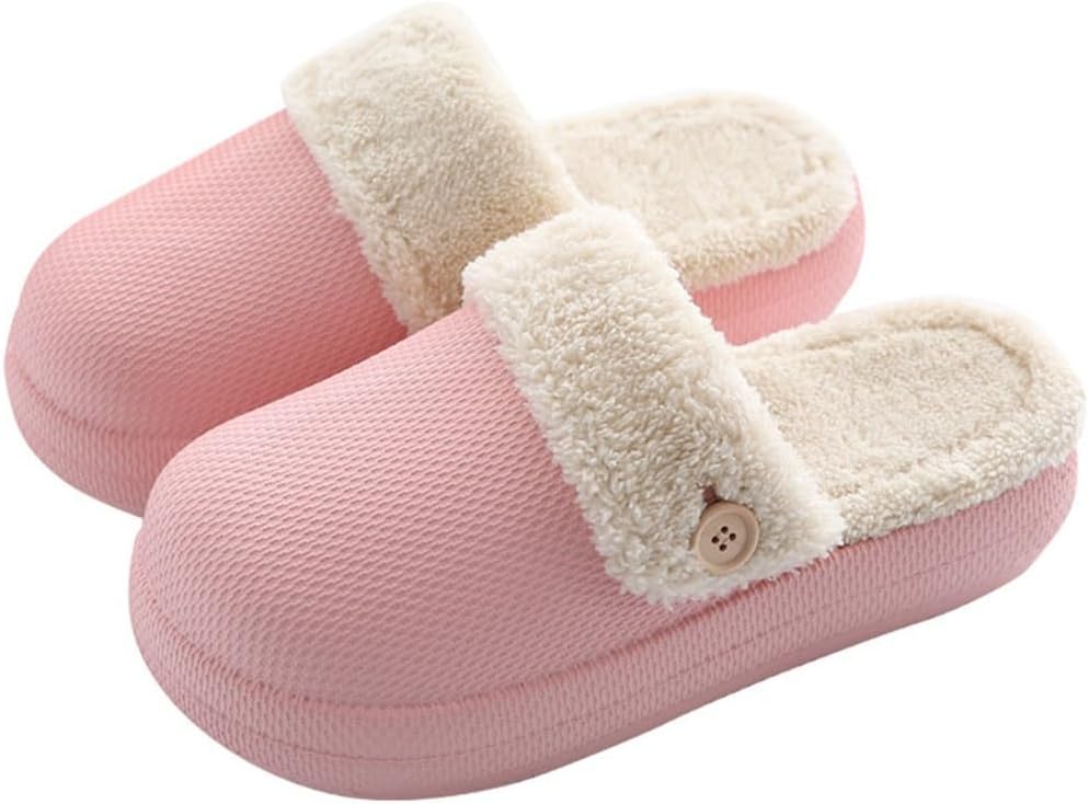 CSCDD 厚底綿ドラッグ女性冬家庭用屋内滑り止め防水とウール綿スリッパ女性(39-40)