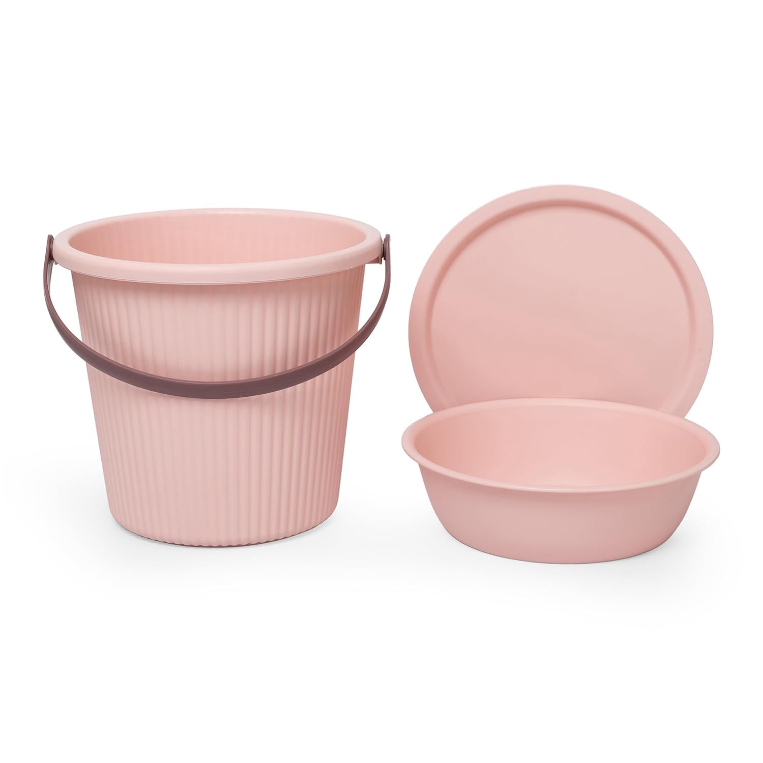 TONSYL Household Cleaning Round Shape Bucket with Lid and Tub Water Pail Space Saving Bucket, Strong Bucket Tub Wash Bucket for Water Container Camping, Bathroom (Pink) (B0D9S6N689) Amazon Price History, Amazon Price Tracker