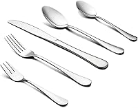 Vista 12 de HornTide, juego de cubiertos (cuchillo, tenedor, cuchara), Vajilla, Plateado