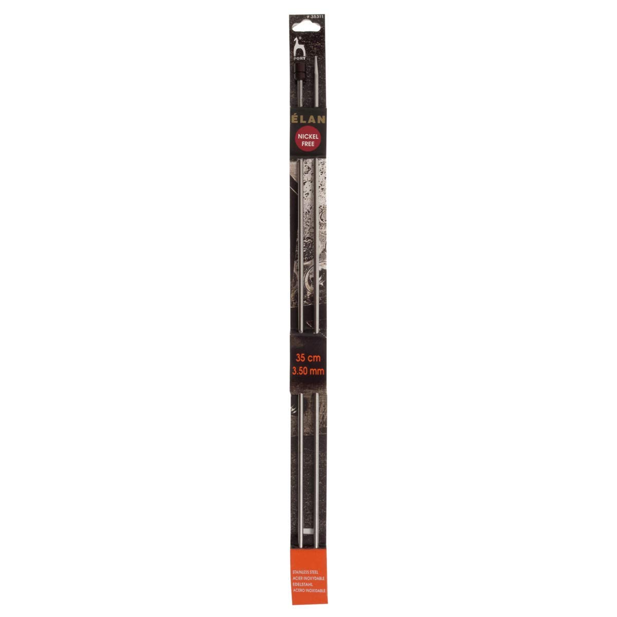 Pony Stainless Steel 35cm Elan Knitting Needles - 3.50mm (P35311)