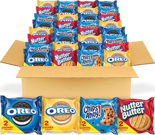 OREO Original, OREO Golden, CHIPS AHOY! & Nutter Butter Cookie Snacks Variety Pack