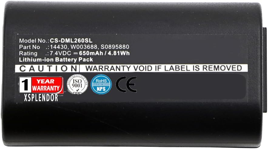 Replacement Battery for 3M PL200 DYMO 260P 280 LabelManager 260 260P 280 LabelManager PnP Part NO 3M 14430 S0895880 W003688 DYMO 14430 1758458 S0895880 S0915380 W003688