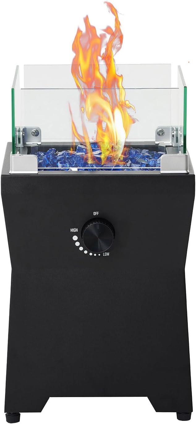 BAIDE HOME Tabletop Propane Fire Pit, 9.7inch Table top