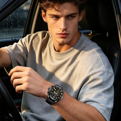 Image of OPK Watch for Men Large Chronograph Multifunction Casual Wristwatch