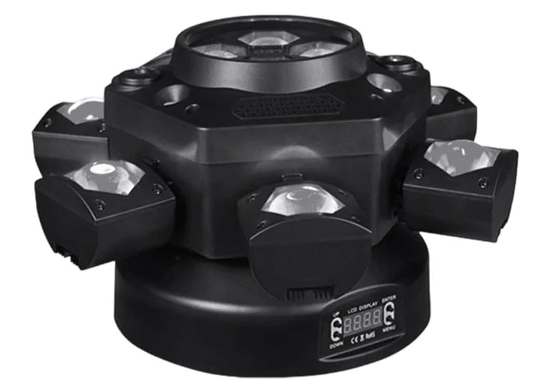 Multi-Beam-LED-Atmosphärenlicht, Moving Head LED DJ Bühnenlicht, 150W 4 Lampenarm RGBW Gobo Beam Discolicht Partylicht mit Fernsteuerung, für DJ Bar Geburtstag Club Hochzeit
