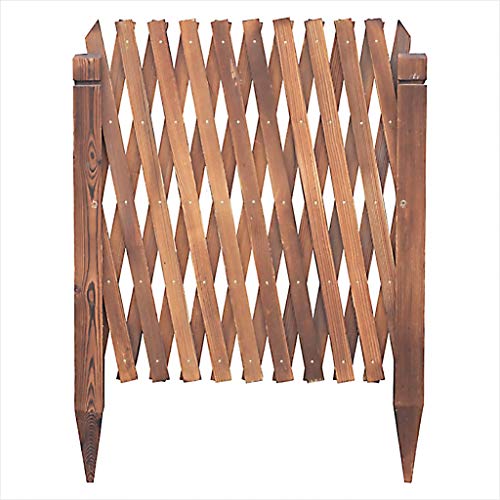 Cerca de celosía Cerca de Madera del jardín Enrejado telescópica Cerca de Madera Pantalla Jardín Terraza Mascotas Valla césped Divisor (Size : H90cm)