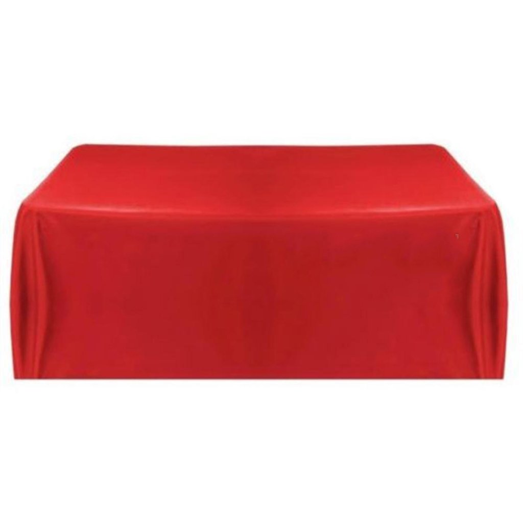 Magideal 57'' Tablecloth Table Cover Square Satin Banquet Wedding Party Decor-Red-image-13
