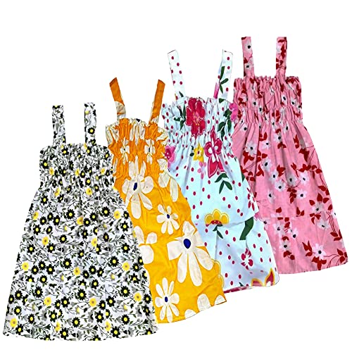 Image of Lukup Cute Stylish Girls Frocks & Dresses (Set of 4 PCS)