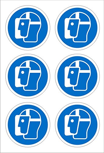 Mandatory Sign Face Protection Adhesive Plastic