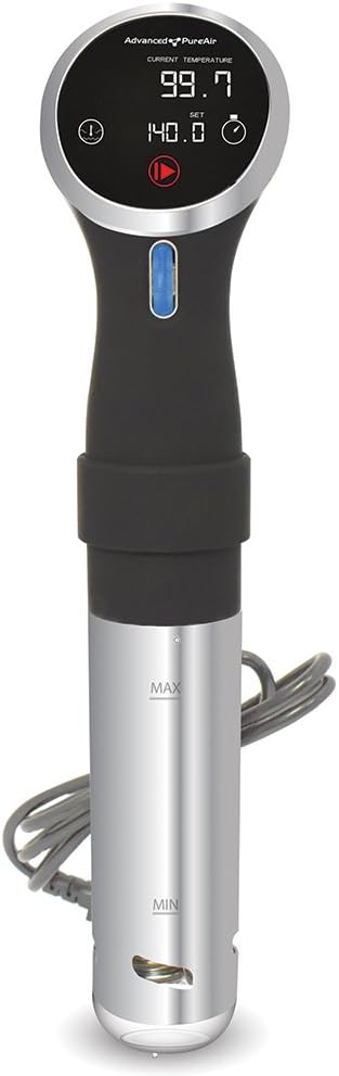 Precision Cooker Sous Vide | Water Cooker Machine | Food Circulator Immersion Cooker | Accurate Temperature Digital Timer | Easy to Use Sous Vide Machine Stainless/ 800 Watts