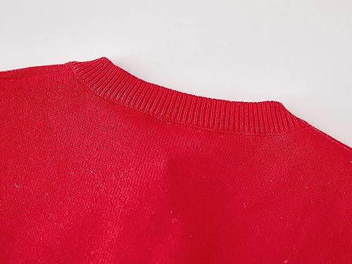 Image of Girls Cardigan Sweater Button Knit Sweater Kids Ruffle Long Sleeve Dress Cover Up Size 12M-6T