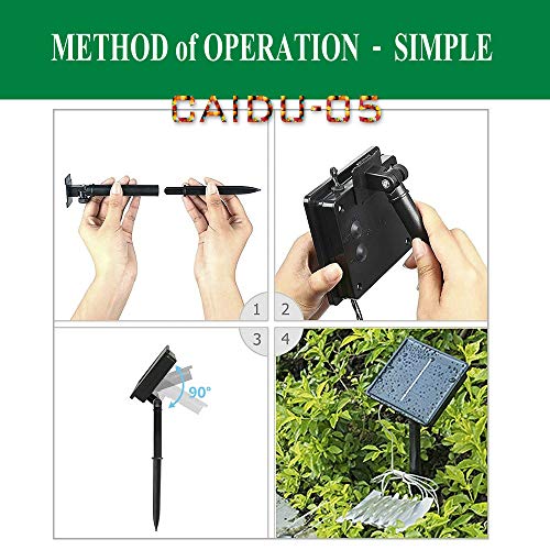 Caidu 2Pack Colorful Solar Fairy String Lights, Total 141Ft 400Leds Fairy Lights Powered By Solar And Battery, 2400Ma Ip65 Waterproof-Outdoor String Lights，8 Modes Upgraded Solar Powered String Lights #TOP5