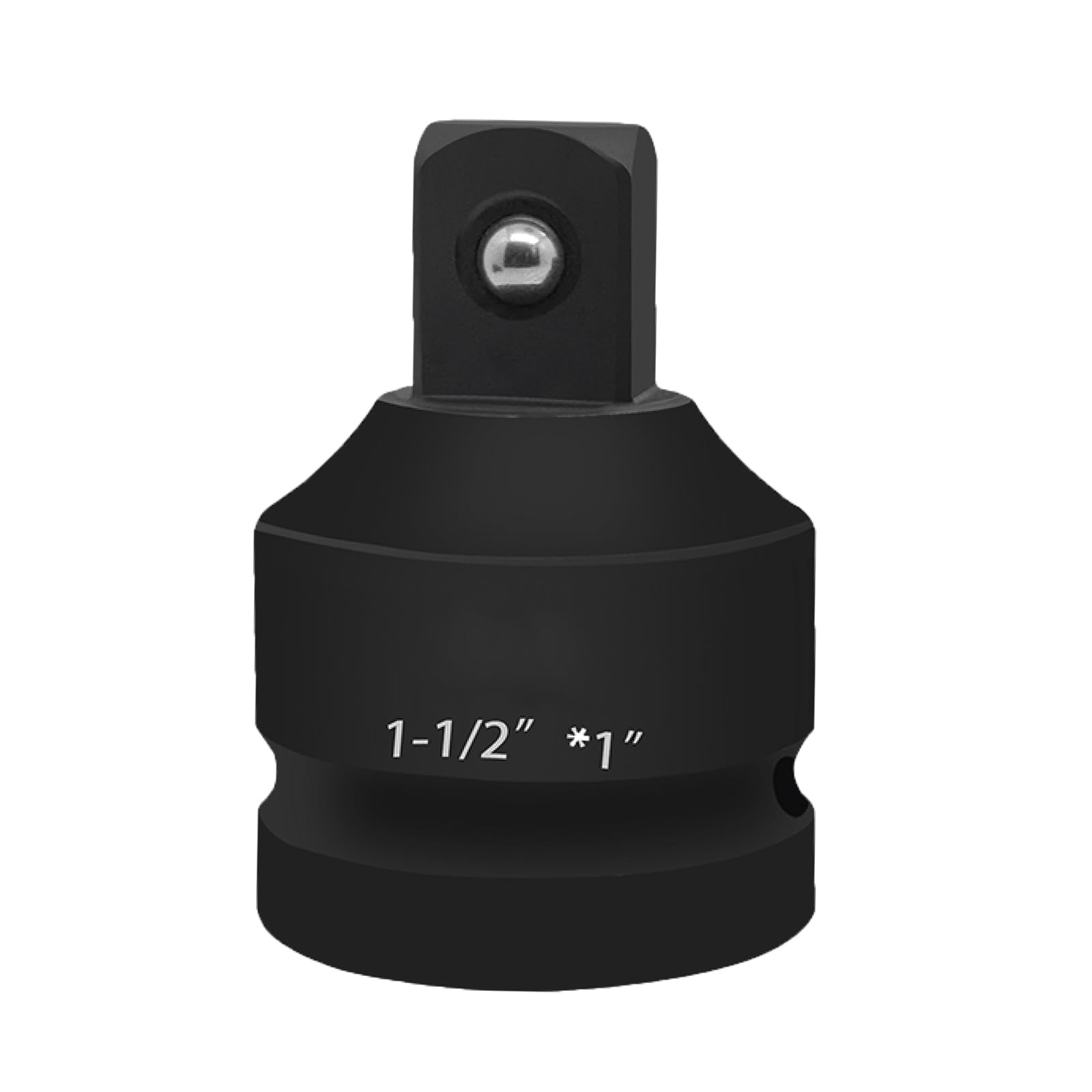 Senrise Black Impact Adaptor 1-1/2" To 1" Air Impact Sleeve Drive Pneumatic Reducer Converter Impact Tool For Impact Driver Conversions, Ratchet Wrenches (Pack Of 1)