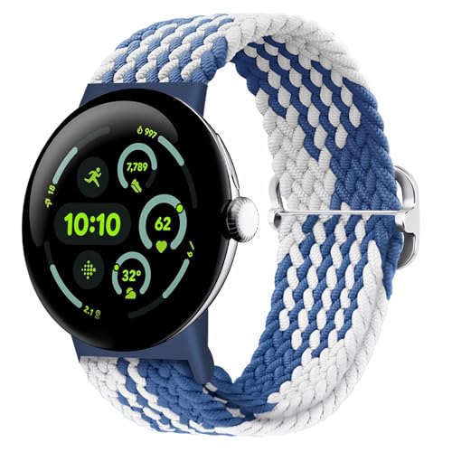 [JUNENTER] �ґg�o���h �\�����[�v Google Pixel Watch 4�A3�A2�A1 41mm/45mm �ɑΉ��A���߉\�ȐL�k���̂���i�C�����e���X�g���b�v�APixel Watch ���X�g�o���h�p�̃A�b�v�O���[�h���ꂽ�R�l�N�^�t���A�����A�j