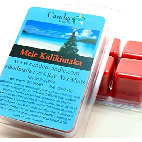 Mele Kalikimaka, Super Scented Soy Melt Cubes, Pack of 2, Christmas Wax Melts Cover