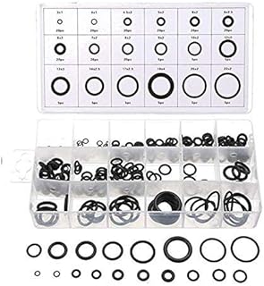 【225個セット】TAORAYO シールOリング セット ニトリルゴム 車Oリングセット ワッシャー オーリング Oリングガスケット ガスケット オーリング O リングシールキット ゴムリングセット エアコン oリング エアコンコンプレッサー ゴムパッキン ゴムリング AC用Oリングセット ラバー 耐油ホース 18種類 エアコン 水道 蛇口 機械修理 ニトリルゴム パッキン 汎用 シーリングワッシャー 各種機器のガスケットに!ゴム製 水周り 水漏れ、水、ガス、油等、流体のシールとして完全密封 耐高温 耐ガソリン 耐腐食 耐油 耐水 密封性能 メンテナンス 工具 DIY 収納ケース付き(内径3mm-22mm)