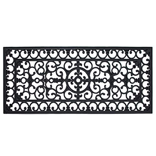 Calloway Mills 900091741 Fleur De Lis Rubber Doormat 1'5 x 3'5