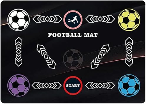 Football Footwork Training Equipment Mat - Non-Slip, Quiet Soccer Practice Mat for Any Level