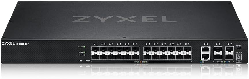 Zyxel 24 Port Network Ethernet Switch | L3 Access | 10G | XGS2220-30F
