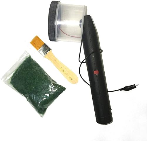 Conjunto de modelado de paisajes aplicador de mano estático de hierba flocado portátil Mini modelo avanzado de diorama paisajístico máquina de